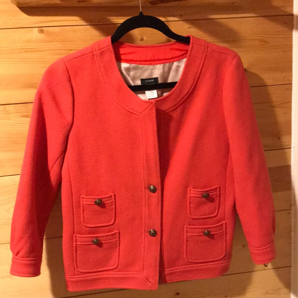 COPY - J.Crew size 4 orange blazer